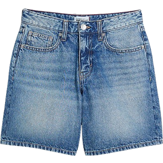 River Island River Island Blue Petite Longline Bermuda Denim 100% Cotton Shorts - 12 XS