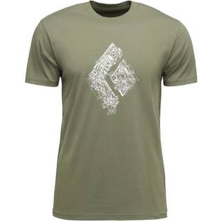 Black Diamond Engineered Diamond S/S Tee T-shirt Herrer størrelse M farve olivengrøn