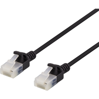 DELTACO Slim U/UTP LSZH 50cm black