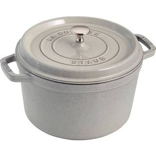 Staub La Cocotte støbejernsgryde 4,8 liter, white truffle