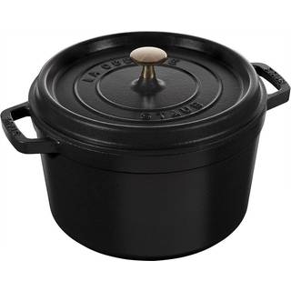 STAUB Staub rund gryde høj model 4,8 L Mat sort