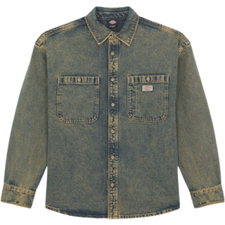 Dickies Houston L/S Shirt Skjorte Herrer størrelse S farve olivengrøn