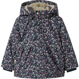 NAME IT Jakke Snow05 Blomster Dark Sapphire
