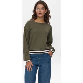 NÜMPH - Nutada Sweat - Grape Leaf - L - Grøn - Sweatshirts