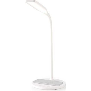 LED -lampe med trådløs oplader QI/15W (Dæmpbar 2700-6500K) - Hvid