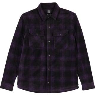 Volcom Bowered Fleece L/S Fleecejakke Herrer størrelse L farve sort/blå