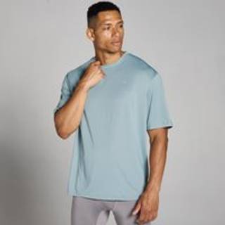 MP Tempo Oversized Mesh Training T-Shirt til mænd – Lead - L - Grå