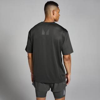 MP Tempo Oversized Mesh Training T-Shirt til mænd – Night Grey - M - Grå