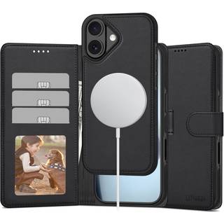 iPhone 17 Tech-Protect 2-i-1 pungetui - Magsafe-kompatibel - sort