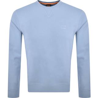 BOSS Orange Herren Sweatshirt blau unifarben
