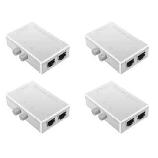 RJ45 Netværksswitch 2 Port LAN Ethernet Netværksboks Switch RJ45