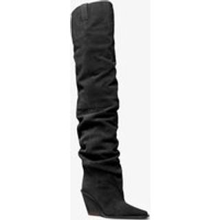 MK Noemie Suede Over-the-Knee Boot - Black - Michael Kors - EU 37
