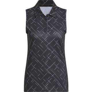 Adidas Golf adidas Golf Black Ultimate365 Printed Sleeveless Polo Shirt - XL Reg
