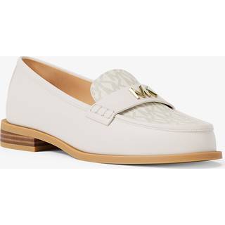 MK Lex Leather and Signature Logo Loafer - Natural - Michael Kors - EU 41