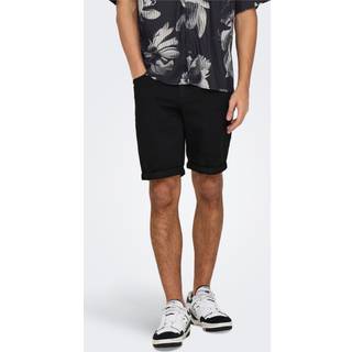 ONLY & SONS Denim shorts i sort til herre