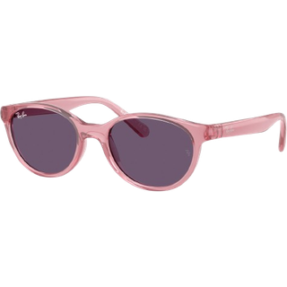 Ray - Ban Børn RJ9080S 71691A Solbriller Injiceret Rosa Violet Firkantet Normal