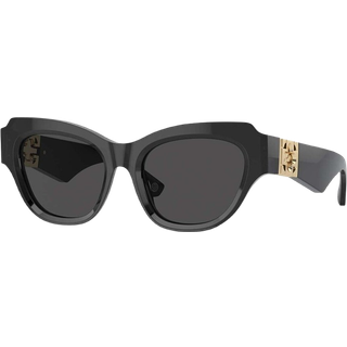 Burberry Kvinde BE4423 411287 Solbriller Acetat Grå Grå Geometrisk Normal