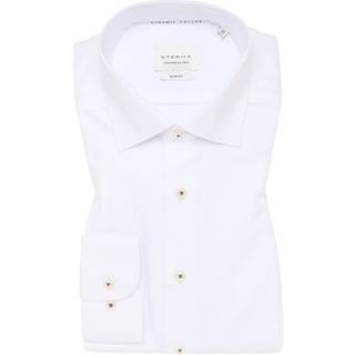 SLIM FIT Dynamic Cotton in white structured