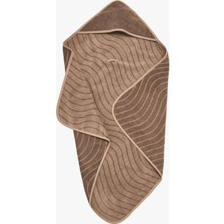 Leander Hooded Baby Towel, Organic 80 x 80 cm - Clay