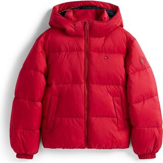 Tommy Hilfiger Tommy Hilfiger Shiny Relaxed Puffer Jakke med hætte