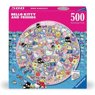 Ravensburger Rundt Hello Kitty Puslespil 500 Brikker