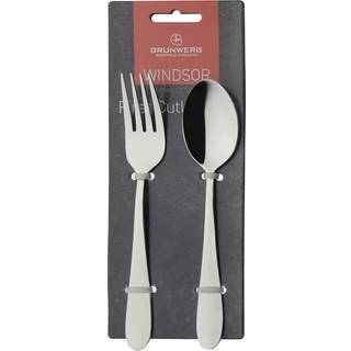 Sæt med 2 børnebestik, rustfrit stål, "Windsor" - Grunwerg