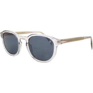 DAVID BECKHAM Mand DB 1007/S KB7/KU Solbriller Acetat Grå Blå Rund