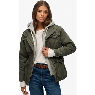 Superdry Superdry Jersey Hood Military Teddystof Jakke
