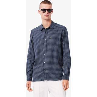Lacoste Lacoste Blue Small Check Flannel Shirt - large