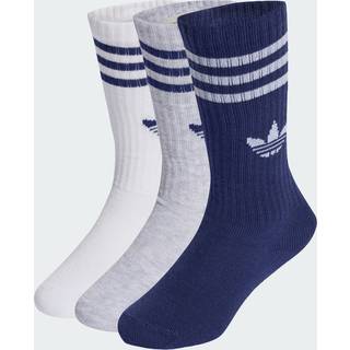 3-Stripes tennissokker 6 par børn - White / Light Grey Heather / Dark Blue - 31-33