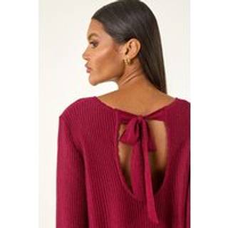 Roman Roman Red Tie Back Knit Jumper