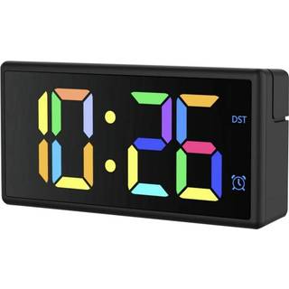 Hama Ibiza digital vækkeur 15x7,5cm med flerfarvet display sort
