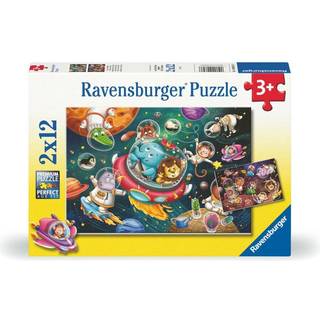 Ravensburger Dyr Fra Verdensrummet Puslespil 2x12 Brikker