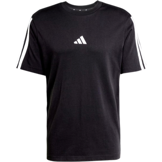 Essentials 3-Stripes Single Jersey T-shirt - Black / White - XS