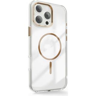 Clear Thin Mag case for iPhone 17 6,3" gold