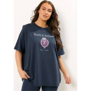 Yours Curve Yours Curve Blue Health And Wellness T-Shirt