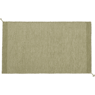 Muuto Ply Tæppe Moss Green 85x140 Cm - Glatvævede tæpper Genanvendt Polyester Mosgrøn - 44512