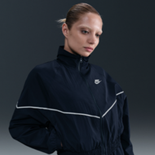 Vævet Nike Windrunner-jakke til kvinder - blå - M (EU 40-42)