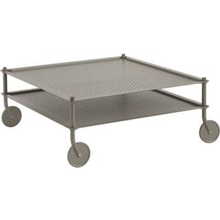 Muuto Flow Sofabord 95x95 Cm - Sofabord Pulverlakeret Stål Taupe - 98391