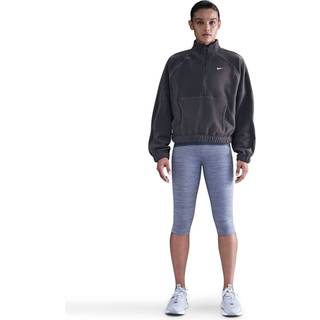 Nike One Therma-FIT top med 1/2-lynlås til kvinder - grå - grå - L (EU 44-46)