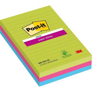 Post-it Super Sticky notes med linjer 152x100mm