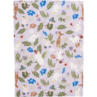 Moomin Arabia Mumi viskestykke 50x70 cm Lilla-off-white