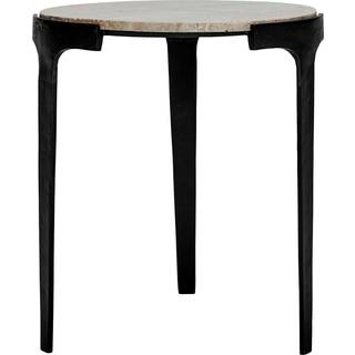 House Doctor Fula Sidebord Ø45 Cm - Sofabord Aluminium Beige - 211152011