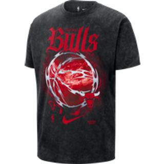 Chicago Bulls Courtside "Halloween" Nike NBA Max90-T-shirt til mænd - sort - S