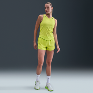 Nike Tempo Dri-FIT-løbeshorts med mellemhøj talje og indershorts til kvinder - grøn - XS (EU 32-34)