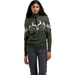 Dale of Norway Women's Dale Christmas Sweater Merino sweatere Damer størrelse M farve olivengrøn