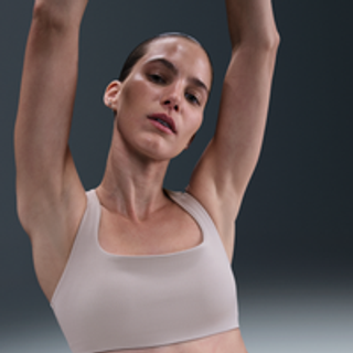 Nike Zenvy-sports-bh med let støtte og let for til kvinder - grå - XXL