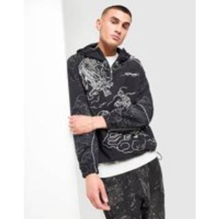Ed Hardy Dragon Shell Jacket, Sort
