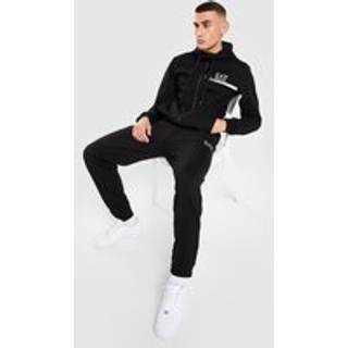 EA7 Emporio Armani Reflective Stripe Tracksuit, Sort - XS