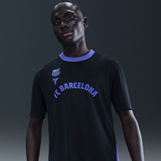 Kortærmet FCB shooting-shirt til mænd - sort - XL